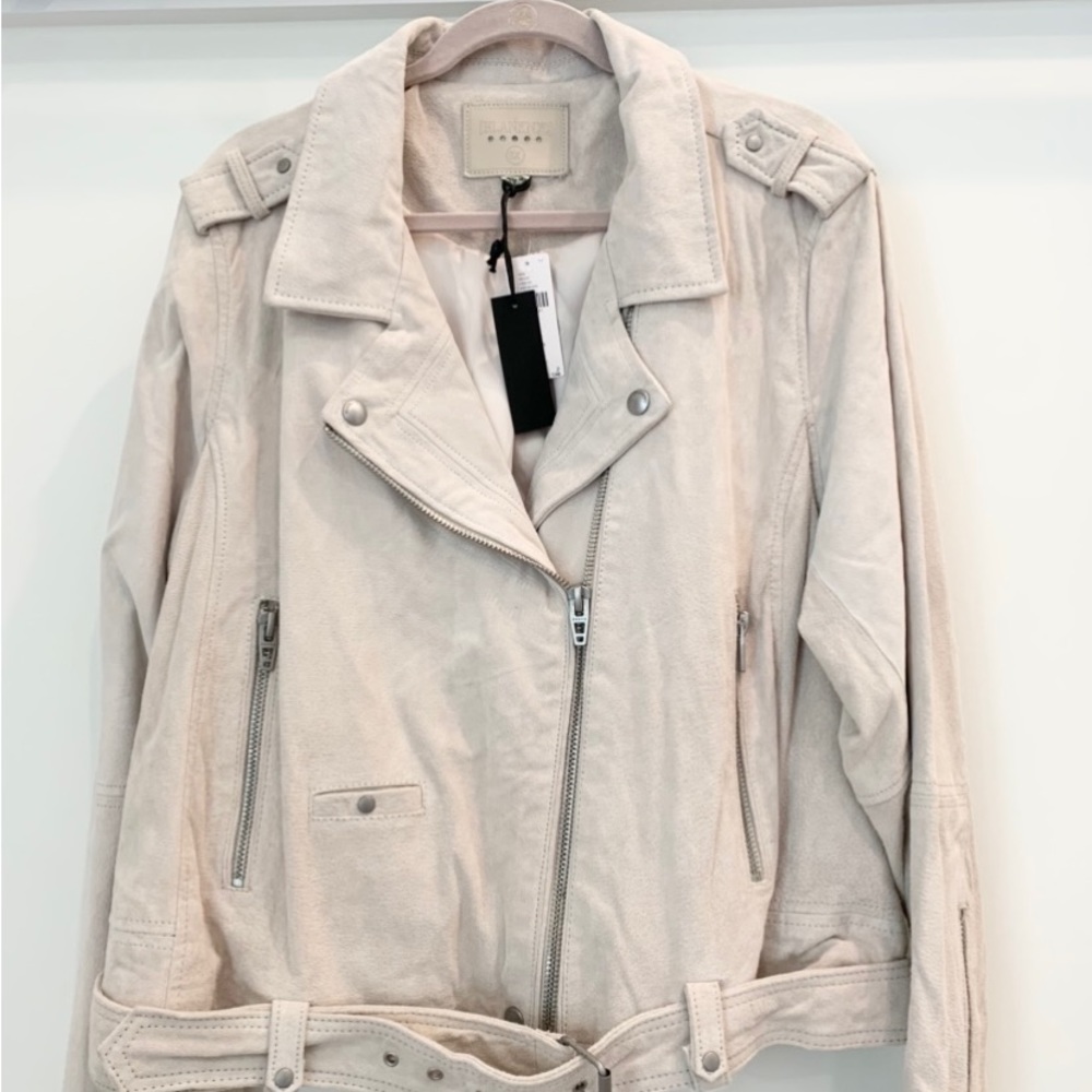 **Reduced NWT Anthropologie BLANK suede moto jacket. Can fit L, XL, 1X etc